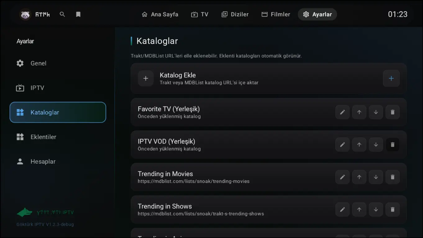 Kataloglar Ekran Görüntüsü
