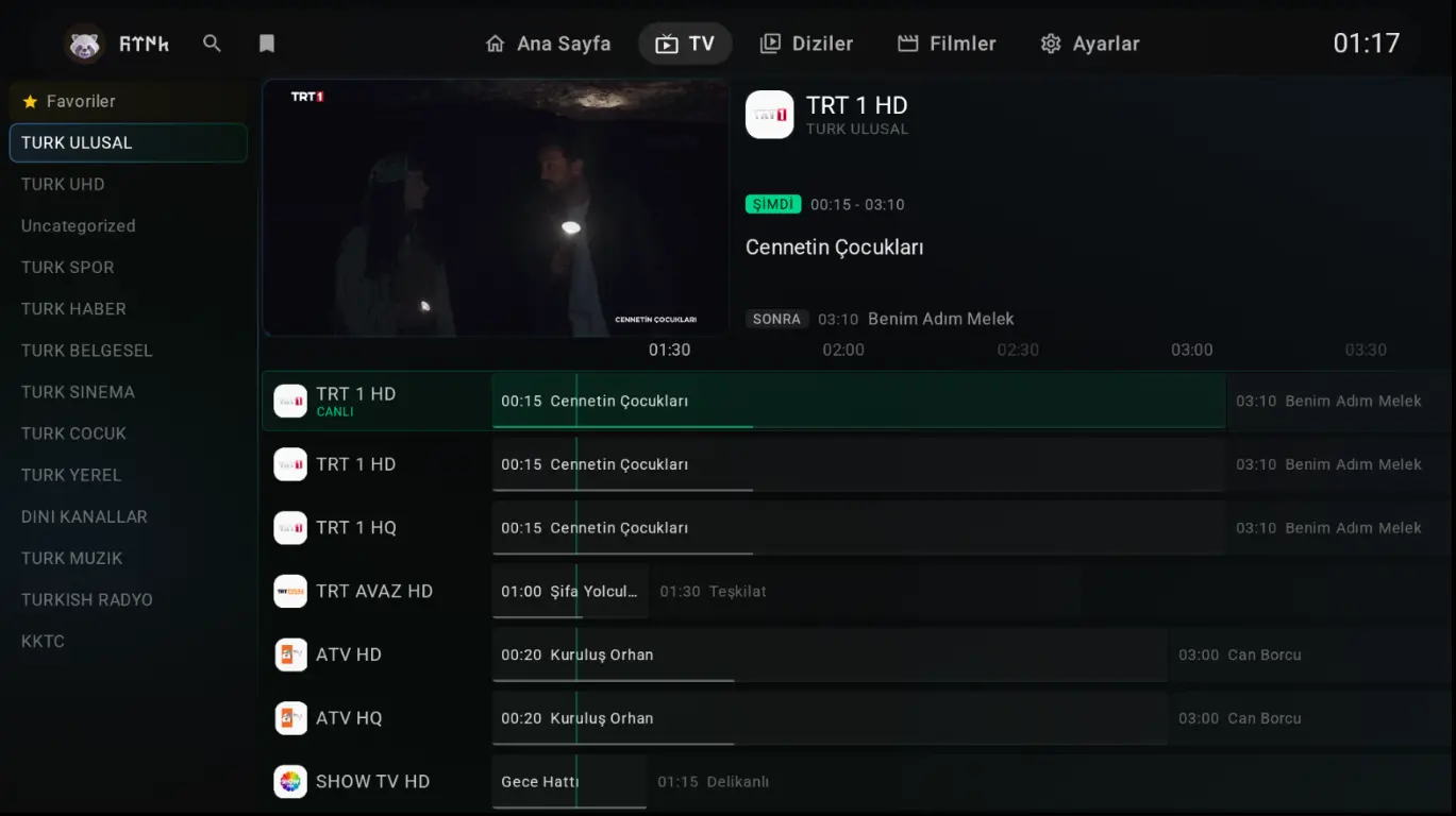 Canlı TV & EPG